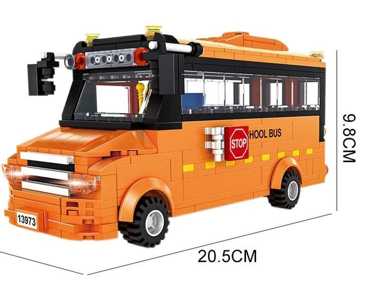Wange 367pcs school bus Carousel 1