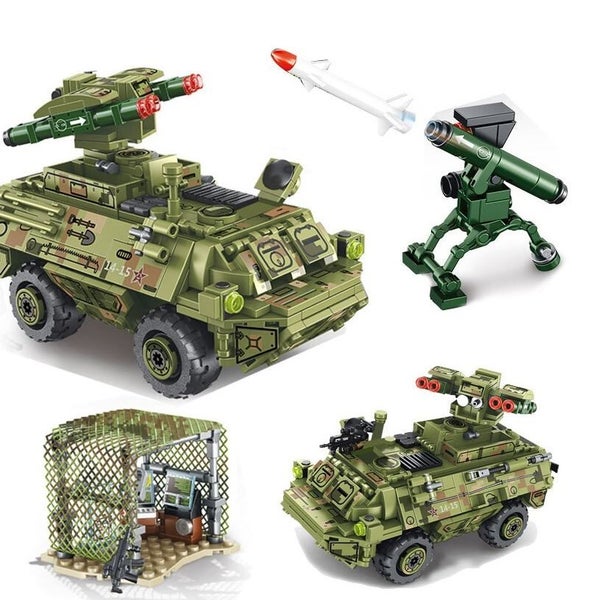 Sembo 616pcs Military Missile Tank Vehicle with a small communication centre Carousel 1