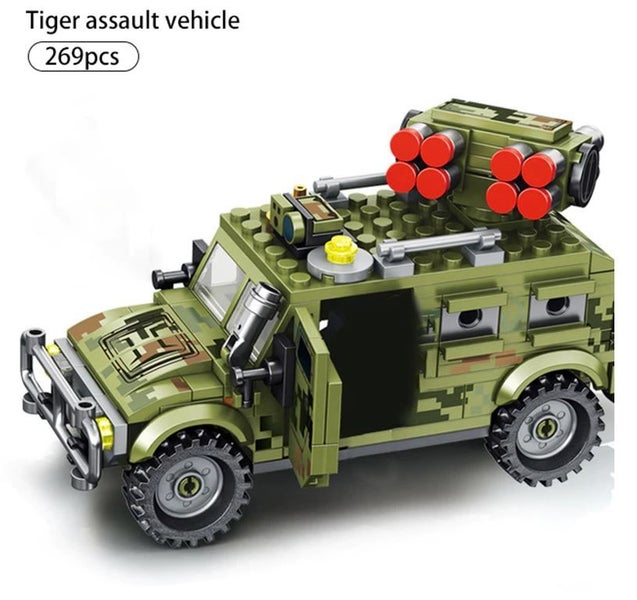 Sembo 269pcs Military Tiger Assault Vehicle Carousel 1