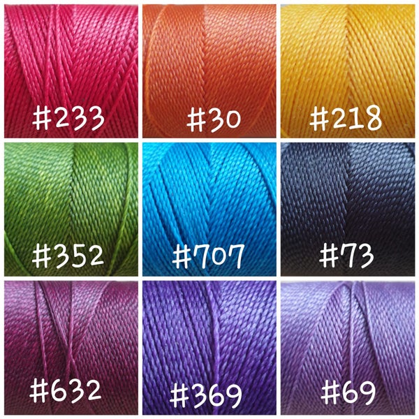 Orange Cor#30 1mm Linhasita 170metre roll 100% waxed macrame cord Carousel 5