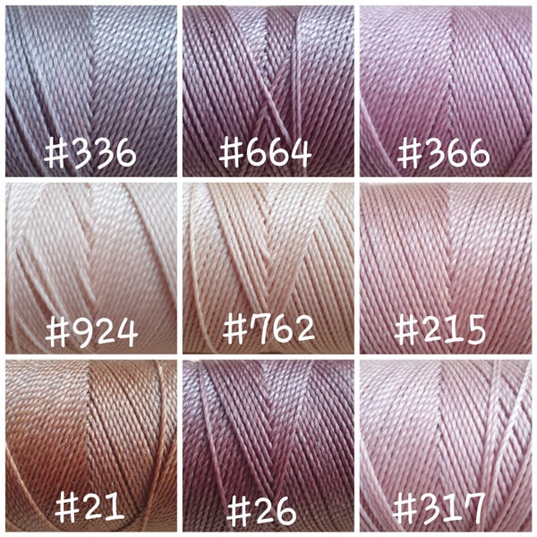 Cor#317 1mm Linhasita 170metre roll 100% waxed 2ply round macrame cord Carousel 5