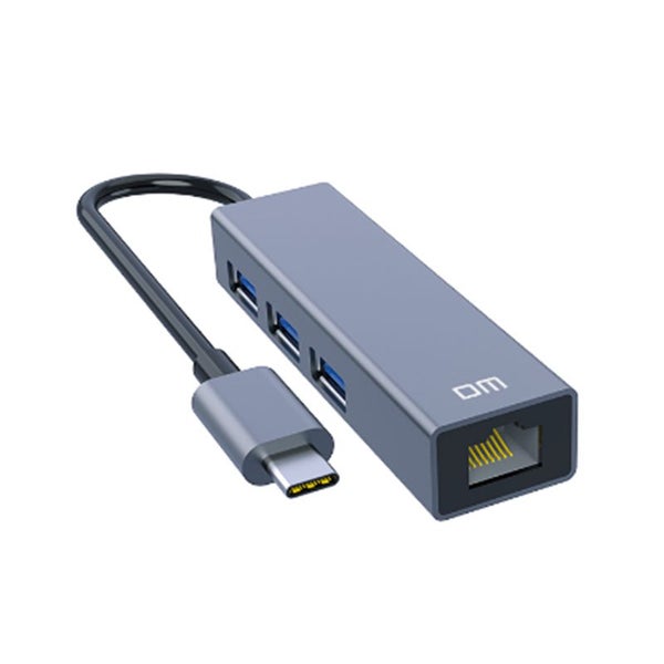 USB Hub with RJ45 100Mbps Ethernet Port USB2.0 Extender Adapter for PC Laptop Carousel 1