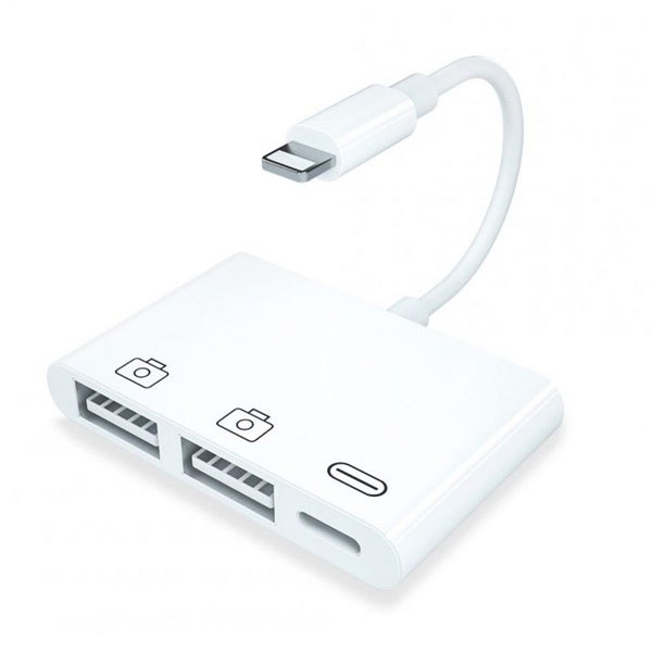 Card Reader for Iphone to USB lightning OTG white Carousel 1