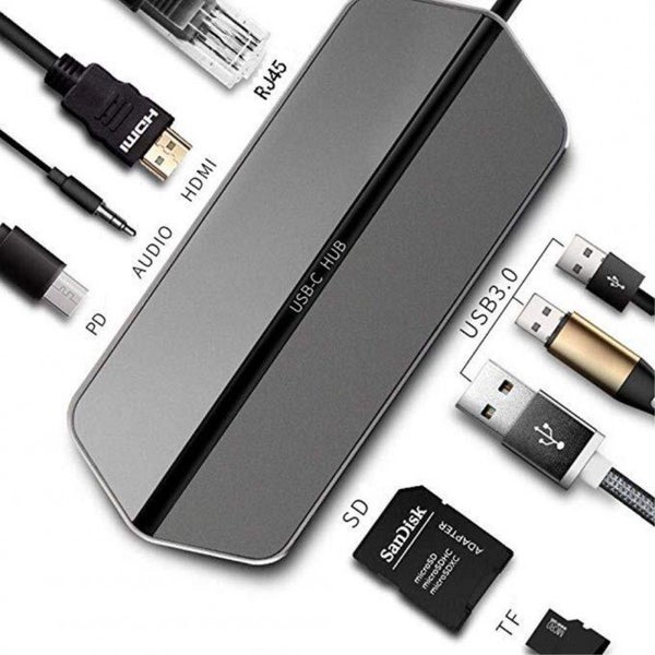 Type-c to Hdmi 9 in 1 USBC Concentrator gray - GRAY Carousel 2