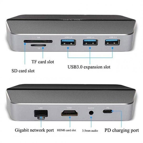 Type-c to Hdmi 9 in 1 USBC Concentrator gray - GRAY Carousel 3