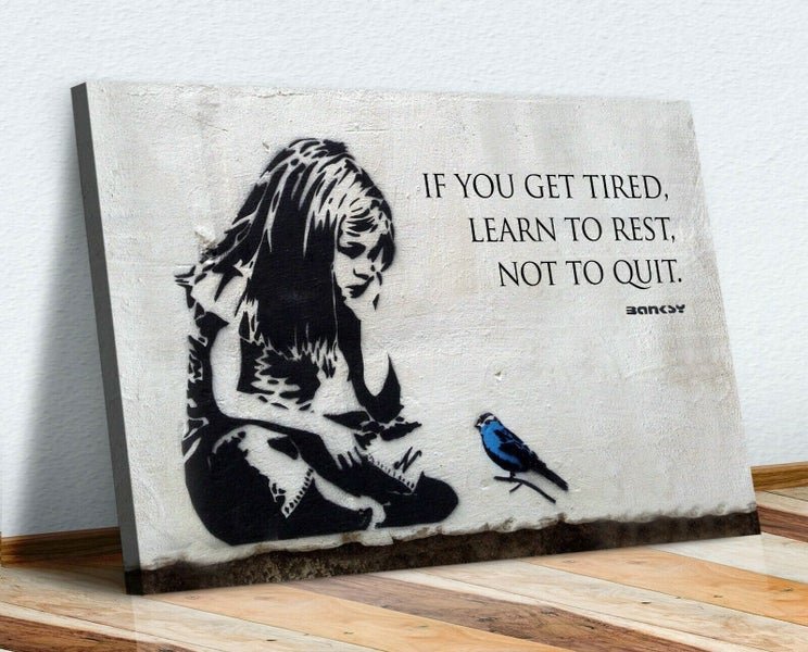 Free Shipping 1 Panel Canvas Art - Banksy Art Carousel 5