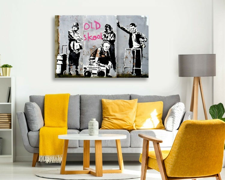 Free Shipping 1 Panel Canvas Art - Banksy - Old Skool Carousel 2
