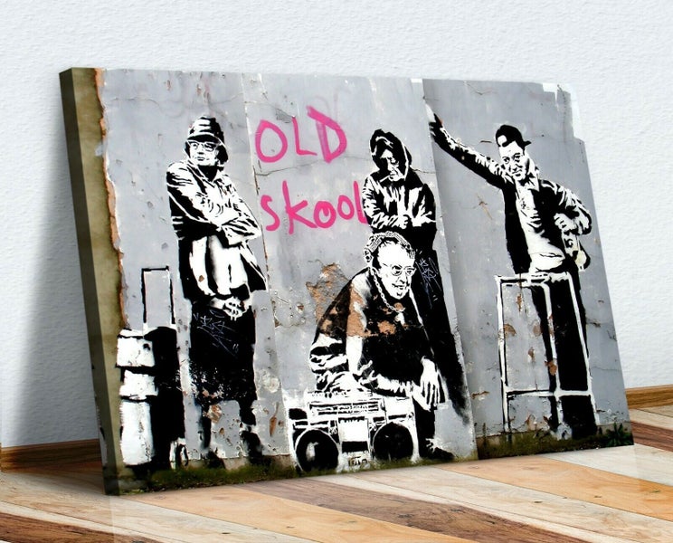 Free Shipping 1 Panel Canvas Art - Banksy - Old Skool Carousel 5
