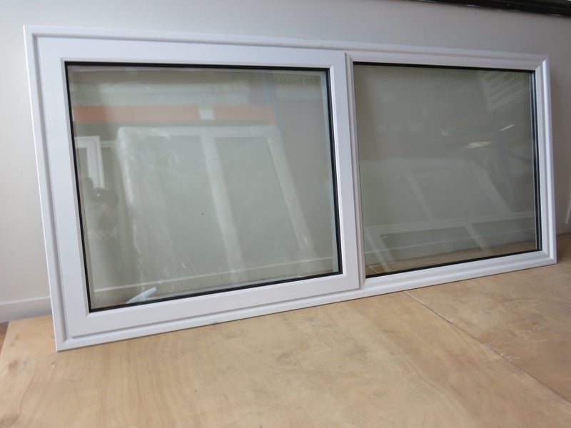 *NEW WHITE ALUMINIUM DOUBLE GLAZED WINDOW:1200HX1800W Carousel 1