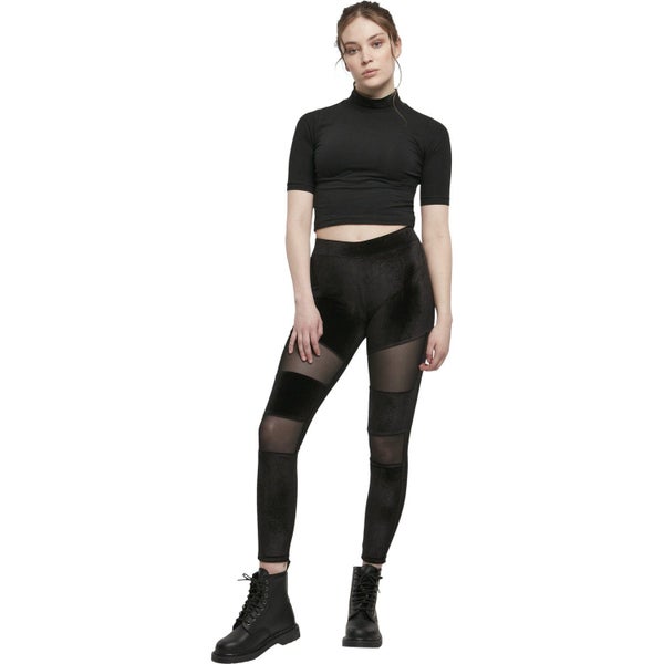 Urban Classics Ladies - Velvet TECH MESH Leggings Carousel 5