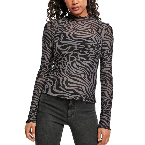 Urban Classics Ladies - Mesh Turtleneck Longsleeve Carousel 2
