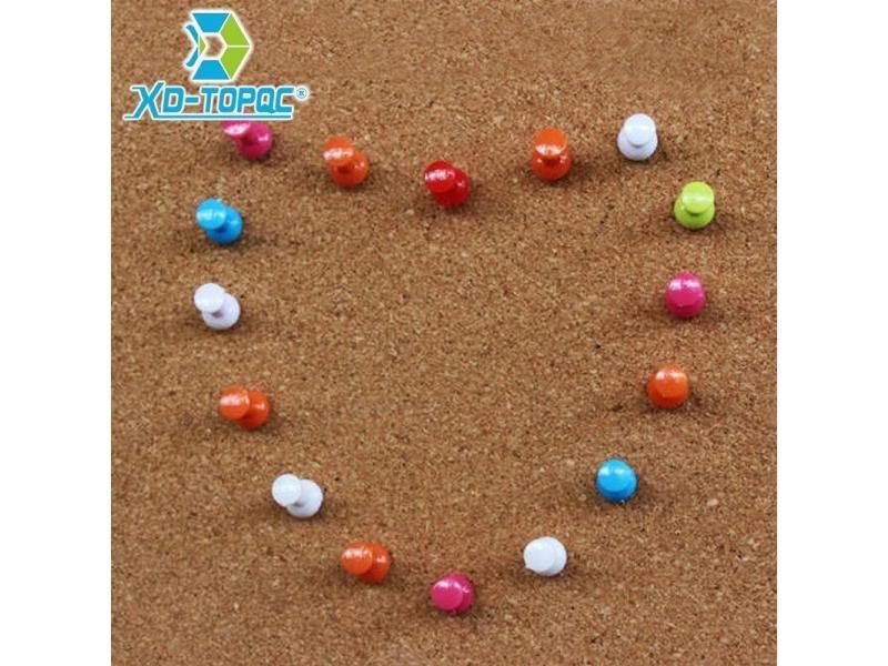 50pcs/lot New Mixing Colors Office Push Pins Colored Map Plastic Pins Carousel 1