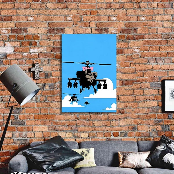 Free Shipping 1 Panel Canvas Pop Art - Banksy Art Carousel 2