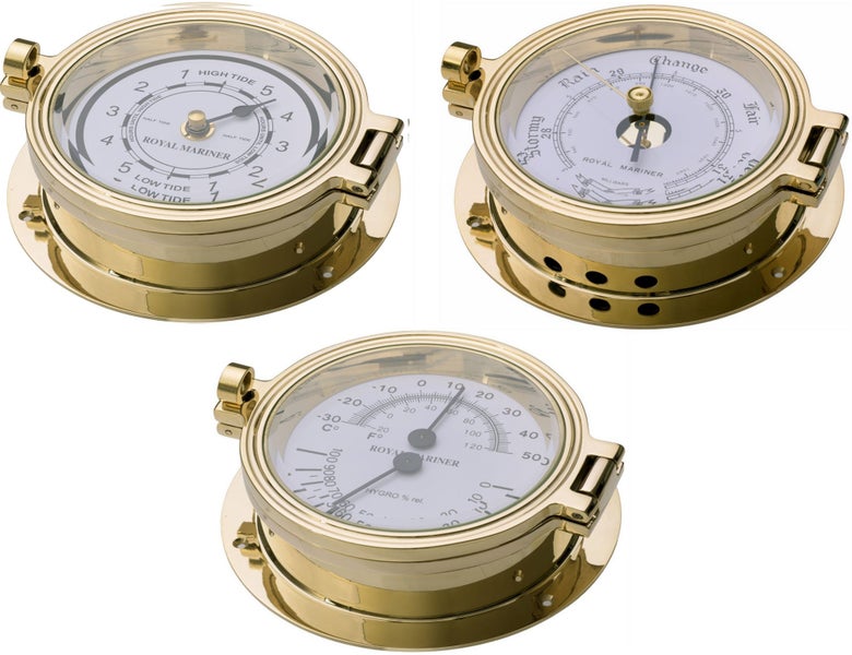 Royal Mariner® 140mm Tide clock + Barometer + Thermo /Hygro Royal Mariner NZ Carousel 1