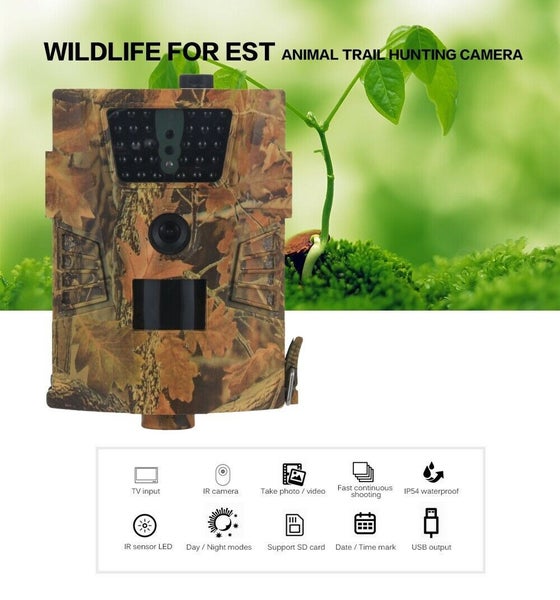 12MP Wildlife Trail Camera Outdoor Waterproof Night View Hunting Camera with IR Carousel 2