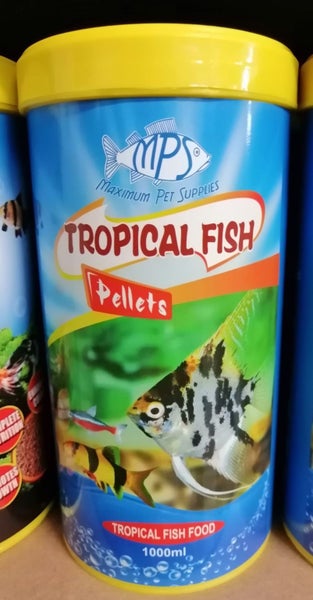 Tropical Fish Pellets Fish Food 2mm 1000ml/380g Carousel 1