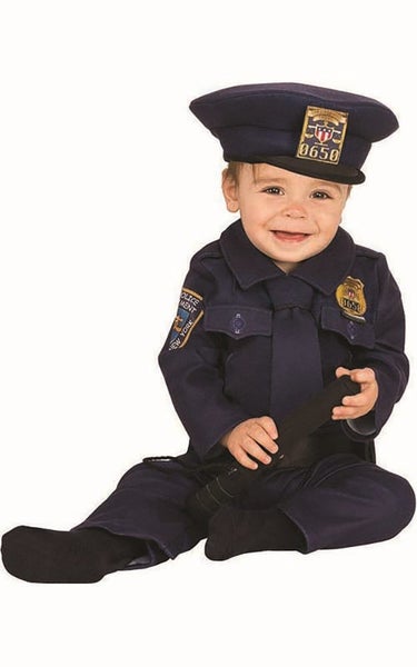 POLICE COP INFANT TODDLER BOYS GIRLS FANCY DRESS HALLOWEEN COSTUME Carousel 1