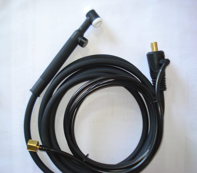 Tig torch WP-17FV flexi-head with valve: WeldingStuff mig hose regulator co2 gas Carousel 1