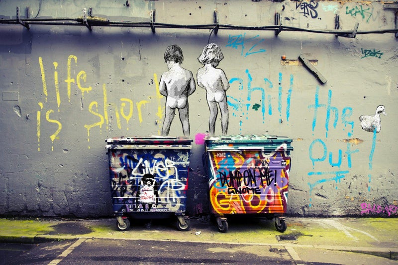 ON SALE FREE SHIPPING - Banksy Print: Life Is Short, Chill The Duck Out Carousel 1