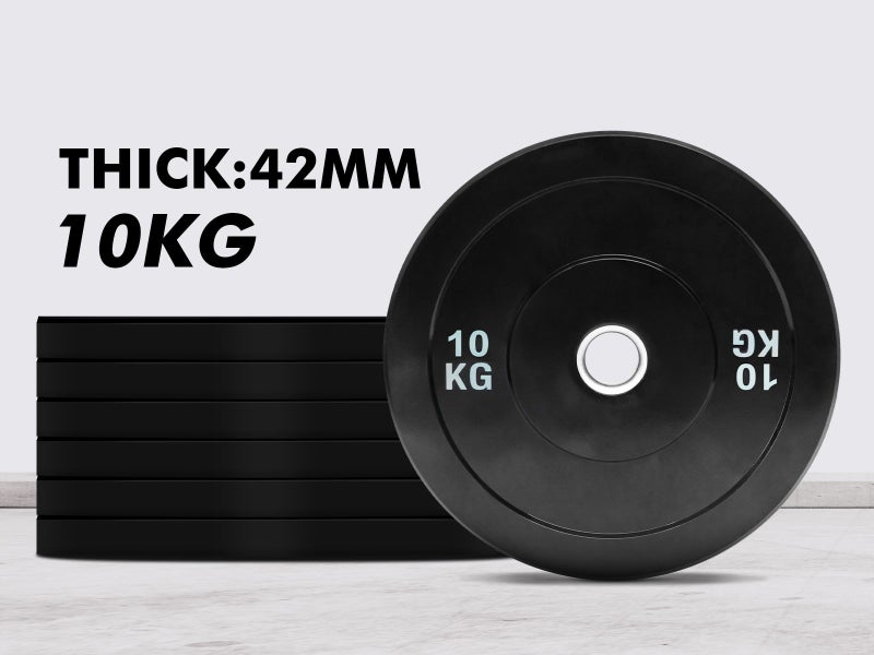 Rubber Bumper Plates 10KG x2 Carousel 1