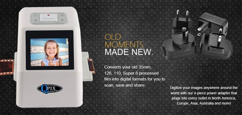 High Resolution 22 MP 35mm Negative Film Scanner 2.4"LCD With 16G SD card-10919 Carousel 18