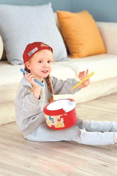 (CLEARANCE)Hape Learn with Lights Drum Carousel 1