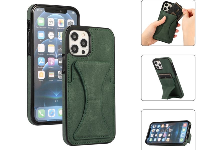 PU Leather Magnetic Kickstand Case Cover for iPhone 12 / 12 Pro Carousel 1