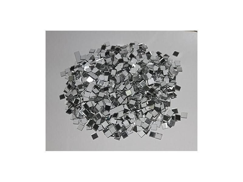 1000pcs 1x1cm Mosaic Square Mirror Sticker Wall Mirror Sticker DIY Craft Carousel 1