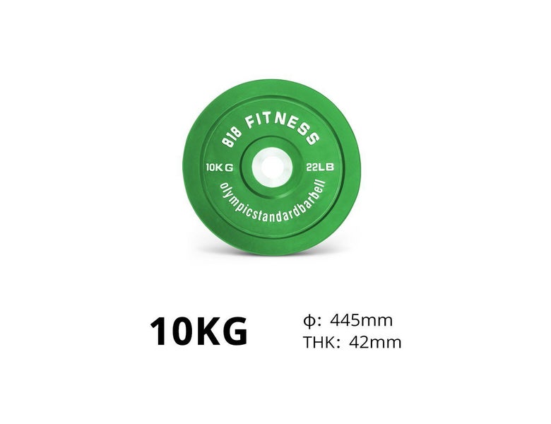 2 x 10kg Olympic Bumper Weight Plates Carousel 2