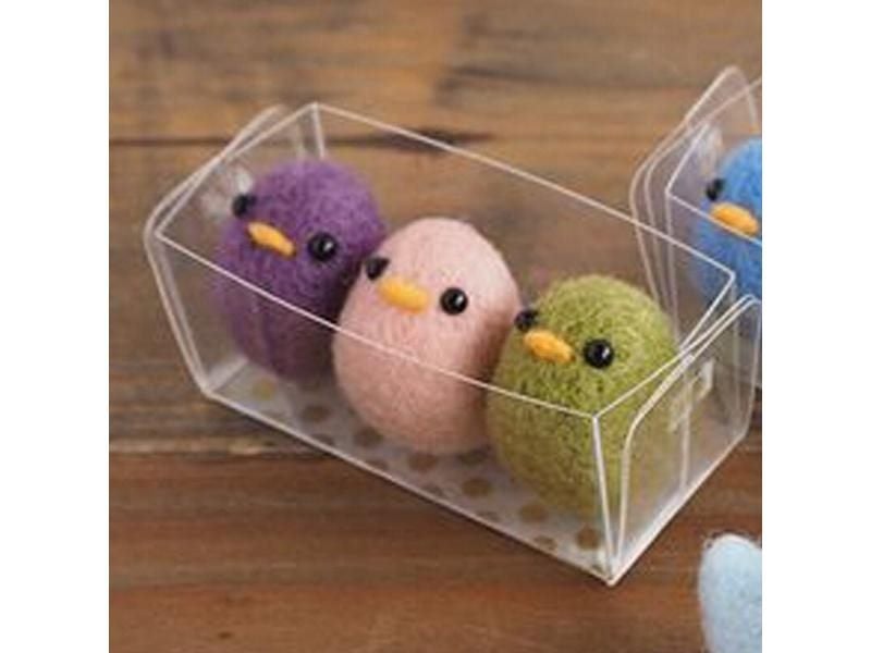 3 Pcs Chick Wool Needle Felting Toy DIY Package Carousel 1