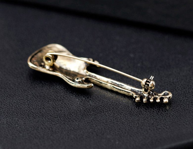Black Guitar Brooch Carousel 2