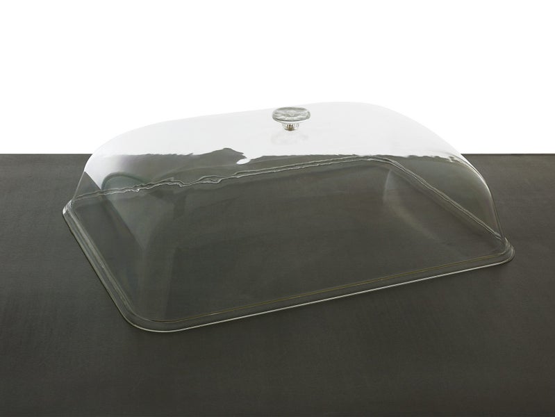 Large Serving Tray with Domed Food Cover Lid - Polycarbonate 56x41cm Carousel 2