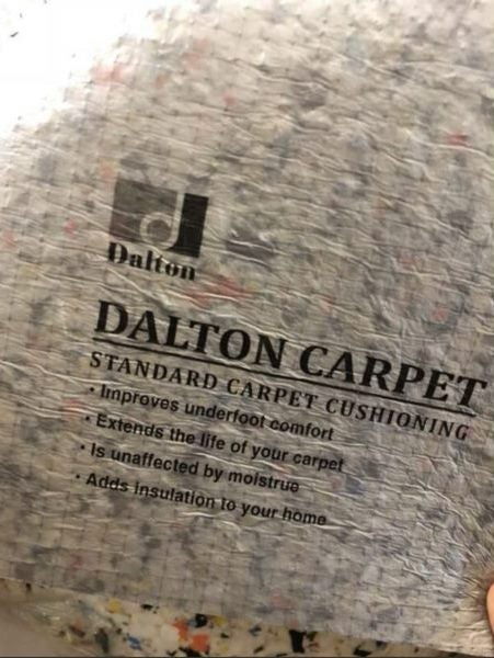Carpet Under layer Measuring 1.83m wide x 10 meters roll/ 11mm thick Carousel 2