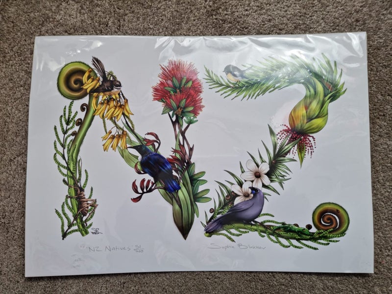 Sophie Blokker NZ Natives Artwork 51/700 Carousel 1
