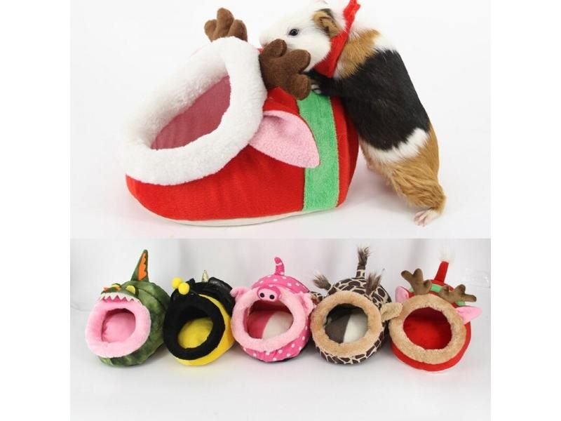 Plush Small Animal Bed For Guinea Pigs Hamsters Hedgehogs Rabbits Dutch Rats Carousel 1