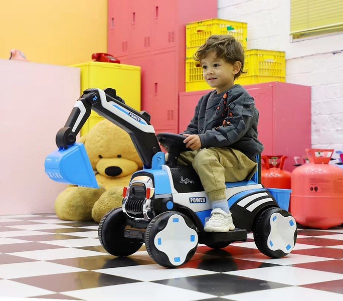ELECTRIC KIDS RIDE ON EXCAVATOR Carousel 2