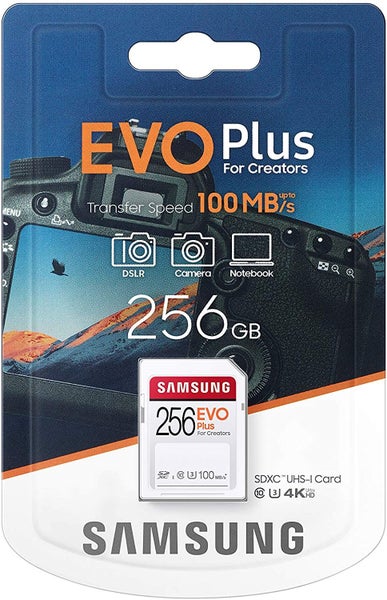 Samsung EVO Plus 256GB U3 4K SDXC Card 100MB/S Carousel 5