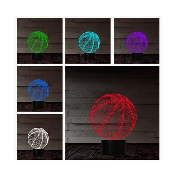 Bedside Lamp Touch Basketball Night 3D Led Table Lamps Carousel 4