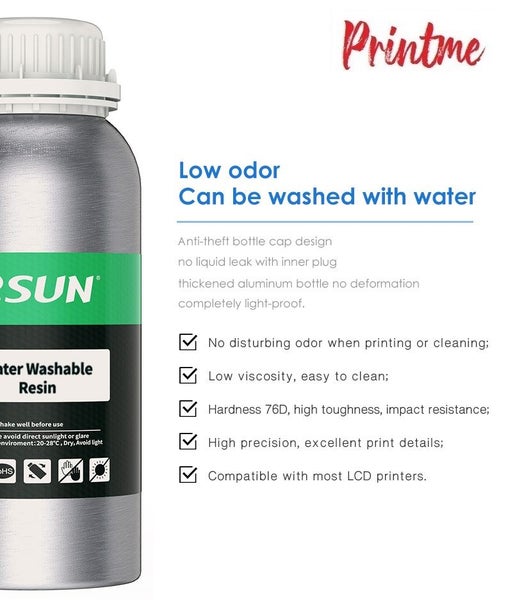 eSUN 'PEACH PUFF' WATER WASHABLE LCD RESIN 500G Carousel 2