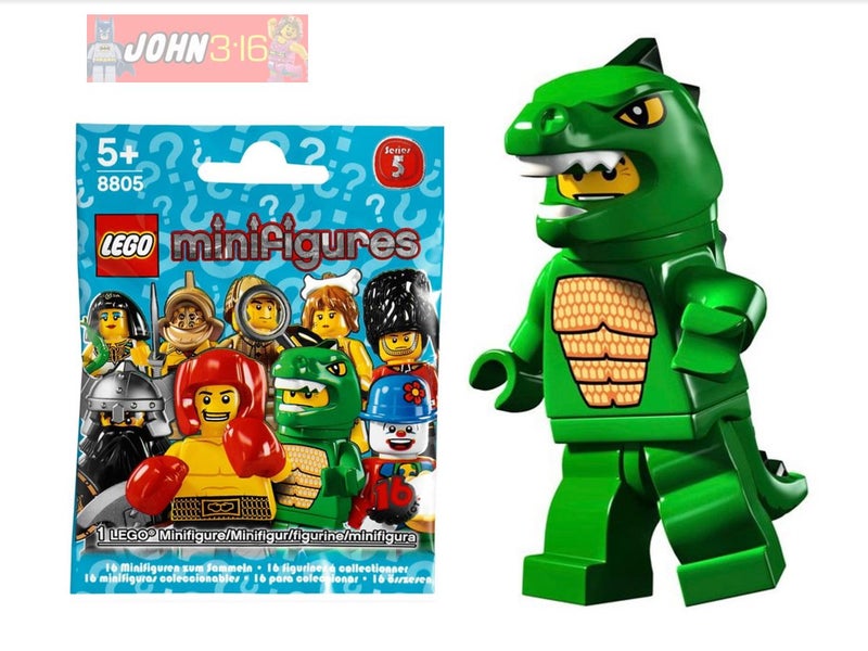 SUPER RARE LEGO COLLECTIBLE MINIFIGURE SERIES 5 LIZARD MAN - SEALED! Carousel 1