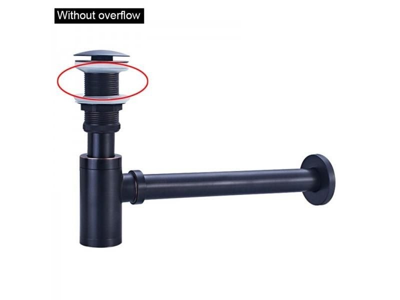 ROVATE Basin Bottle Trap Brass Bathroom Sink Siphon Drains With Pop Up Drain Carousel 1