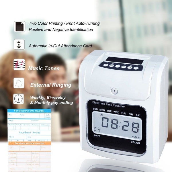 Time Recording Attendance Calculating Machine Backup Battery and Bell Kit Carousel 1