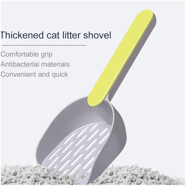 2Pcs Plastic Cat Litter Scoop Tray Cleaning Toilet Filter Cleaner Shovel Litter Carousel 2