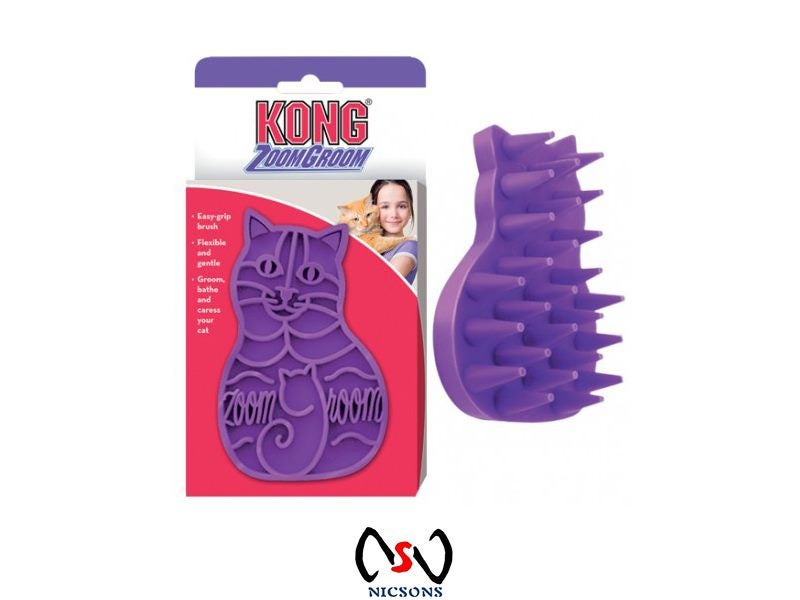 Cat Brush Kong Zoom Groom For Cat Massages & Groom Carousel 1