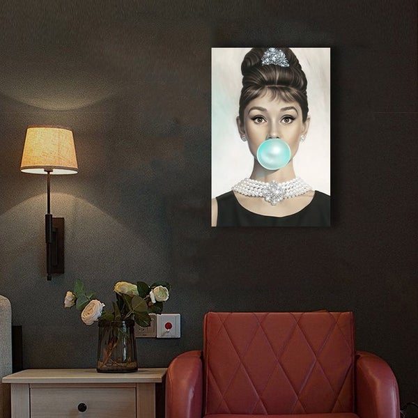 Free Shipping 1 Panel Canvas Art - Pop art - Audrey Hepburn Carousel 2