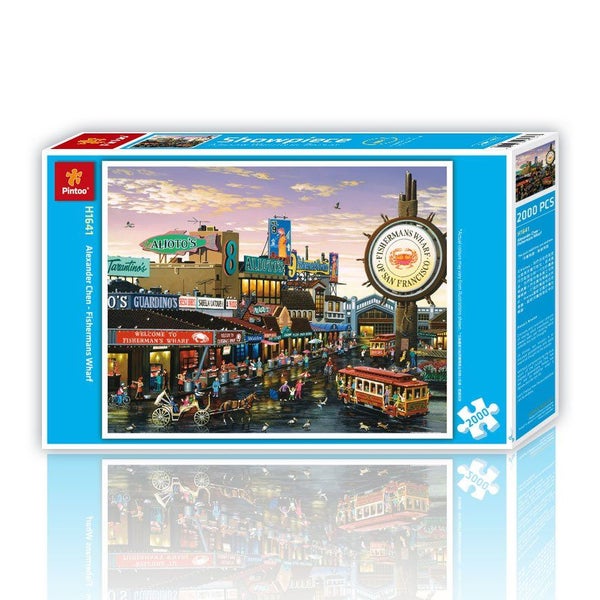 Pintoo Show Piece 2000 Pieces - Fishermans Whart Carousel 2