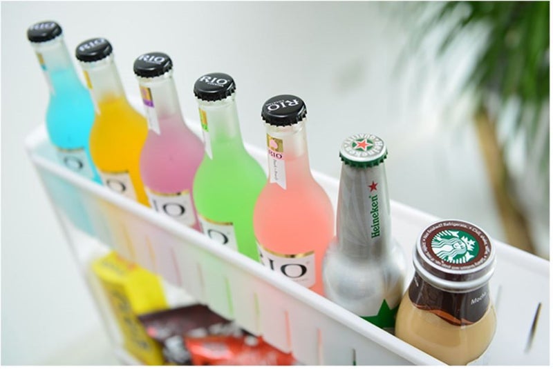 PTN Slim 4 Tier Kitchen Trolley Cart Mobile Utility Storage Organizer Caster Carousel 4