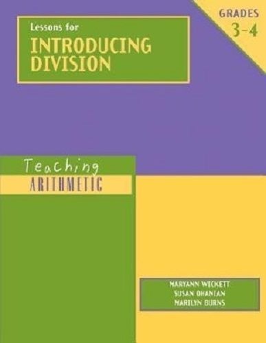 Teaching Arithmetic Lessons for Introducing Division, Grades 3-4 Carousel 1