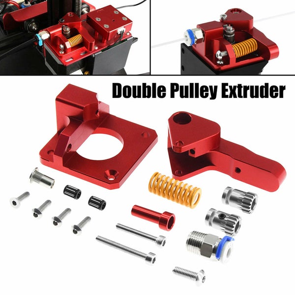 Dual Gear Pulley Drive Extruder Kit for 3D Printer CR-10S Pro Ender-3 Carousel 1
