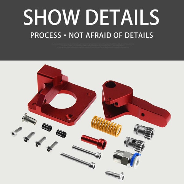 Dual Gear Pulley Drive Extruder Kit for 3D Printer CR-10S Pro Ender-3 Carousel 8